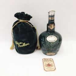 〇〇 ROYAL SALUTE(CHIVAS REGAL) ロイヤルサルート 21年 スコッチ ウイスキー 緑 陶器ボトル 袋付 古酒 Nランク 未開栓