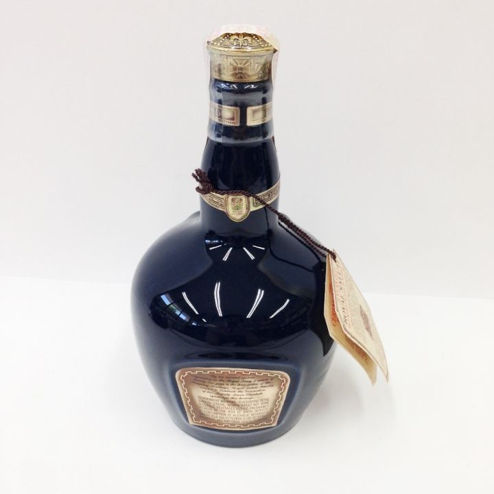 ROYAL SALUTE(CHIVAS REGAL) ロイヤルサルート 21年 スコッチ ウイスキー 青 陶器ボトル 袋付 未開栓 ｜中古｜なんでもリサイクルビッグバン