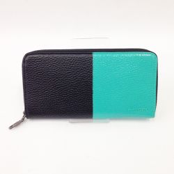 〇〇 DIESEL ディーゼル ラウンドファスナー 財布 長財布 X04488 P0231 H1303 ブラック×グリーン x グリーン Aランク