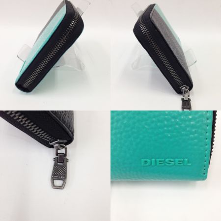  DIESEL ディーゼル ラウンドファスナー 財布 長財布 X04488 P0231 H1303 ブラック×グリーン x グリーン