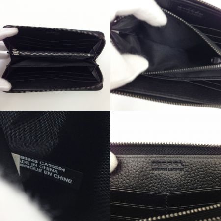  DIESEL ディーゼル ラウンドファスナー 財布 長財布 X04488 P0231 H1303 ブラック×グリーン x グリーン