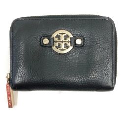 〇〇 TORY BURCH トリーバーチ アマンダ キーリング 財布 コインケース 小銭入れ  ブラック Bランク