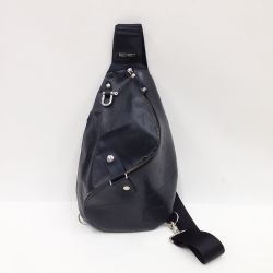 〇〇 森野帆布 x SEAL ボディバッグ ショルダーバッグ ブラック Bランク