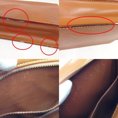  LOUIS VUITTON ルイヴィトン エピ ポシェット オム 箱・布袋付　セカンドバッグ　クラッチバッグ M52528 ブラウン