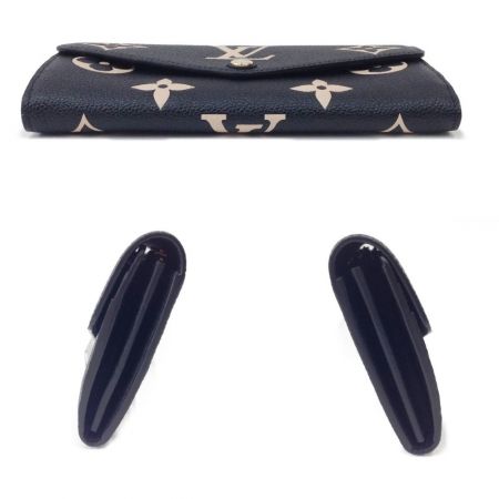  LOUIS VUITTON ルイヴィトン ポルトフォイユ・サラ バイカラー モノグラム・アンプラント レザー 長財布 M80496