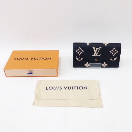  LOUIS VUITTON ルイヴィトン ポルトフォイユ・サラ バイカラー モノグラム・アンプラント レザー 長財布 M80496
