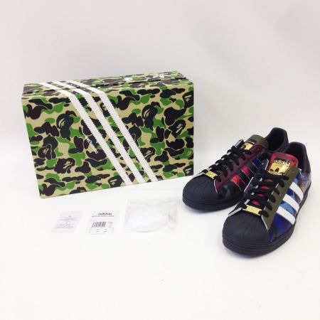  adidas アディダス A BATHING APE アディダス×アベイシングエイプ SUPERSTAR 80s スニーカー 25cm  GZ8982 未使用品