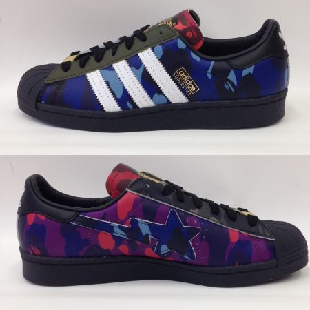  adidas アディダス A BATHING APE アディダス×アベイシングエイプ SUPERSTAR 80s スニーカー 25cm  GZ8982 未使用品