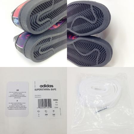  adidas アディダス A BATHING APE アディダス×アベイシングエイプ SUPERSTAR 80s スニーカー 25cm  GZ8982 未使用品