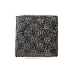 〇〇 LOUIS VUITTON ルイヴィトン ダミエ グラフィット ポルトフォユ マルコ 財布 N62664 ブラック 現状渡し Cランク