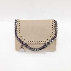 〇〇 Stella McCartney ステラマッカートニー ファラベラ 箱付 スモールウォレット 財布 391836 W9132 ベージュ Aランク