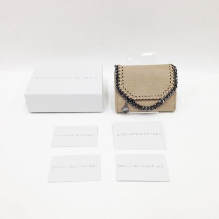  Stella McCartney ステラマッカートニー ファラベラ 箱付 スモールウォレット 財布 391836 W9132 ベージュ