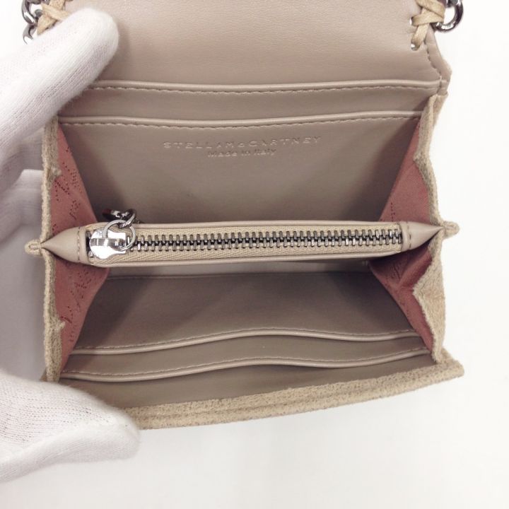 セール！【新品】ステラマッカートニー 三つ折り財布 ベージュ