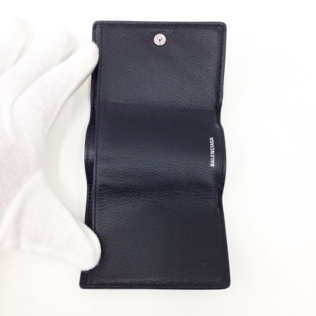  BALENCIAGA バレンシアガ PAPIER ミニウォレット 箱・布袋付 ブラック