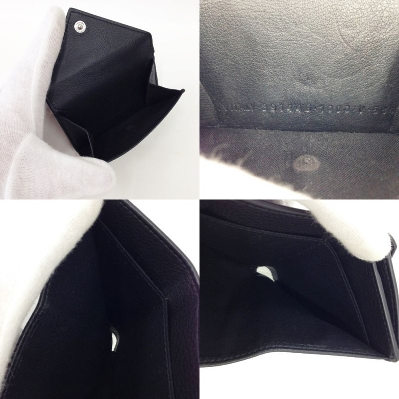 中古】 BALENCIAGA バレンシアガ PAPIER ミニウォレット 箱・布袋付 ...