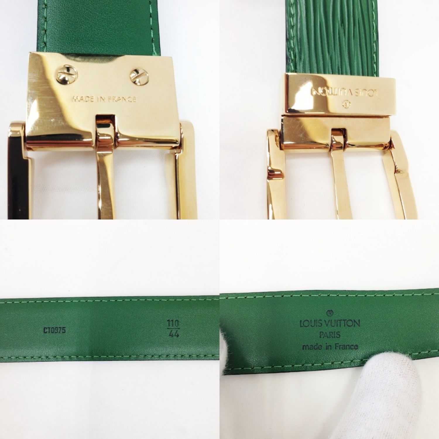 中古】 LOUIS VUITTON ルイヴィトン エピ サンチュール ベルト R15004