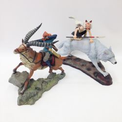 〇〇 コミニカ もののけ姫 本体のみ 2体セット メモリアルコレクション アシタカ&ヤックル サン&犬神 ジブリ 現状渡し Bランク