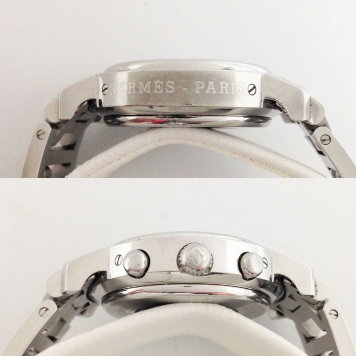 HERMES エルメス クリッパー クロノグラフ ホワイト CL1.310