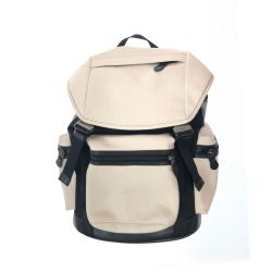 〇〇 COACH コーチ パフォレイテッド ミックスド マテリアル リュックサック バック パック F57477 ホワイト×ブラック Bランク
