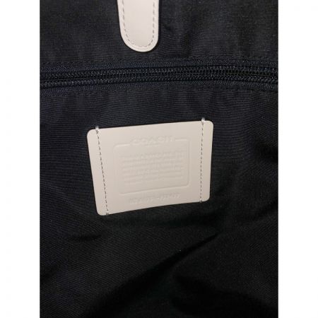  COACH コーチ パフォレイテッド ミックスド マテリアル リュックサック バック パック F57477 ホワイト×ブラック