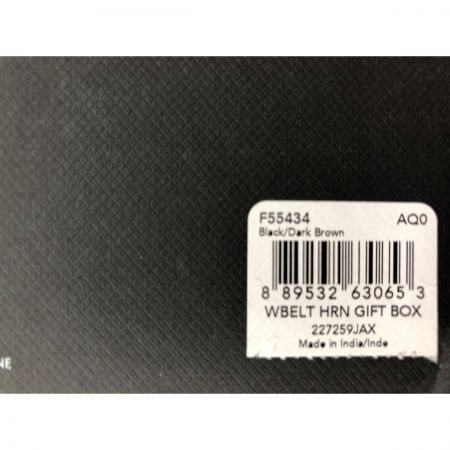  COACH コーチ リバーシブル レザーベルト バックル2種付き ベルト ブラック x ゴールド