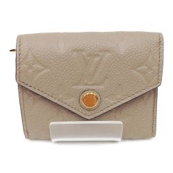 〇〇 LOUIS VUITTON ルイヴィトン ポルトフォイユ・ゾエ モノグラム アンプラント 財布 3つ折り財布 M69800 ベージュ Aランク
