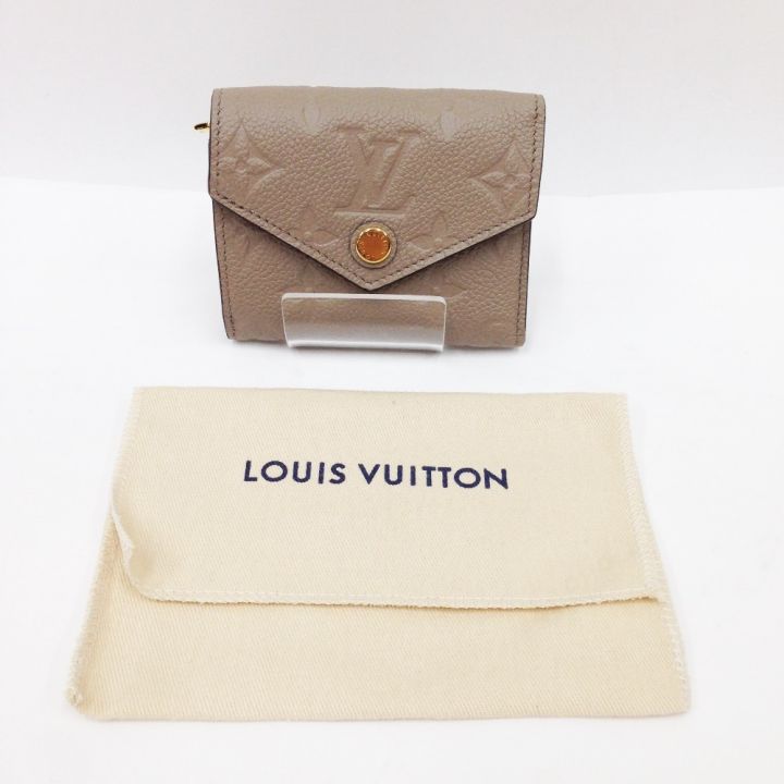 LOUIS VUITTON ルイヴィトン ポルトフォイユ・ゾエ モノグラム アンプラント 財布 3つ折り財布 M69800  ベージュ｜中古｜なんでもリサイクルビッグバン