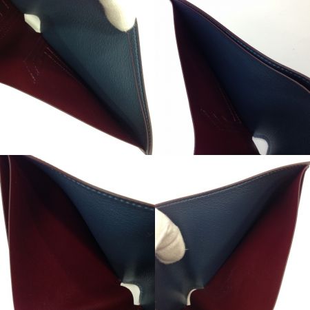  Cartier カルティエ マストドゥカルティエ 札入れ 2つ折り財布 ネイビー