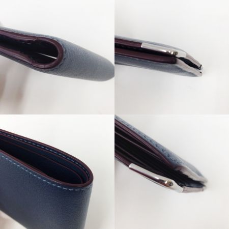  Cartier カルティエ マストドゥカルティエ 札入れ 2つ折り財布 ネイビー