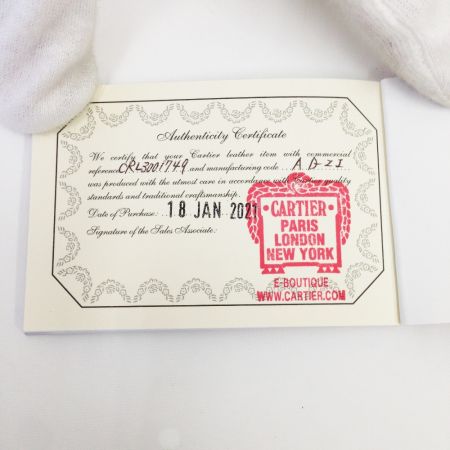  Cartier カルティエ マストドゥカルティエ 札入れ 2つ折り財布 ネイビー