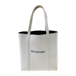 〇〇 BALENCIAGA バレンシアガ エヴリデイトートXXS 2WAY トートバッグ ホワイト Bランク