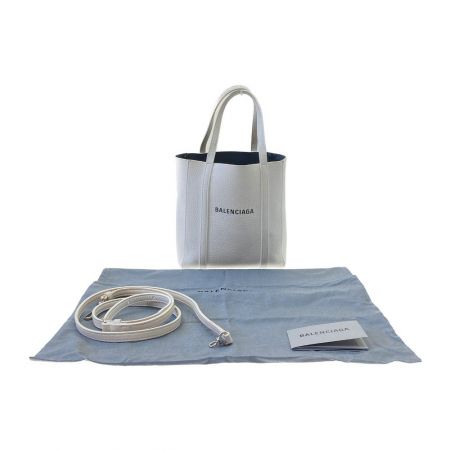  BALENCIAGA バレンシアガ エヴリデイトートXXS 2WAY トートバッグ ホワイト