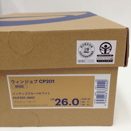  asics アシックス 安全靴 未使用品 26cm CP201 ブルー