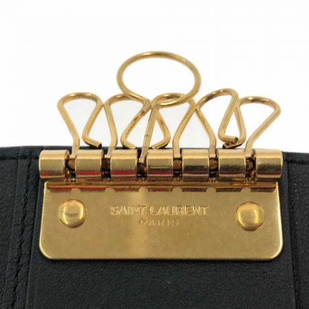  Yves Saint Laurent イブサンローラン ６連キーケース ブラック