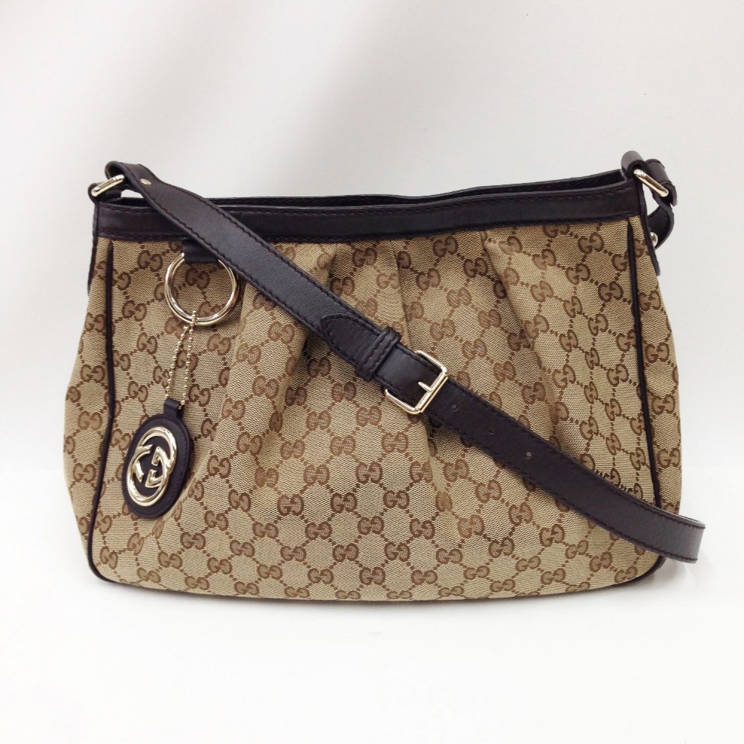 中古】 GUCCI グッチ GGキャンバス スーキー ショルダーバッグ 296834