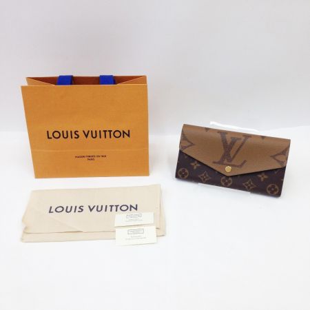  LOUIS VUITTON ルイヴィトン ポルトフォイユ・サラ 長財布 RFID内蔵 M80726 ブラウン x カーキ