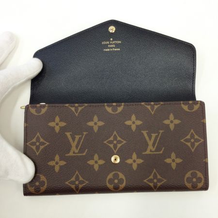  LOUIS VUITTON ルイヴィトン ポルトフォイユ・サラ 長財布 RFID内蔵 M80726 ブラウン x カーキ