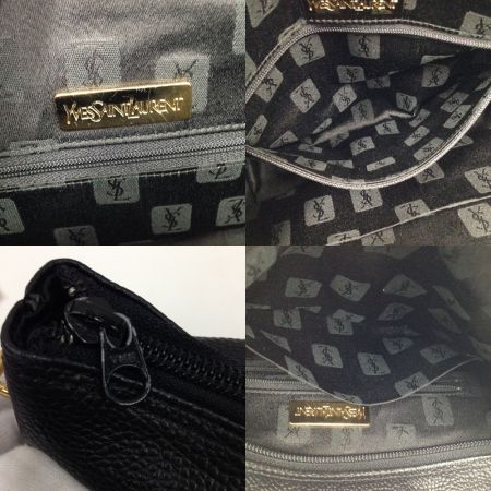  Yves Saint Laurent イブサンローラン  ヴィンテージ バッグ ハンドバッグ ワンハンドルバッグ ブラック 現状渡し