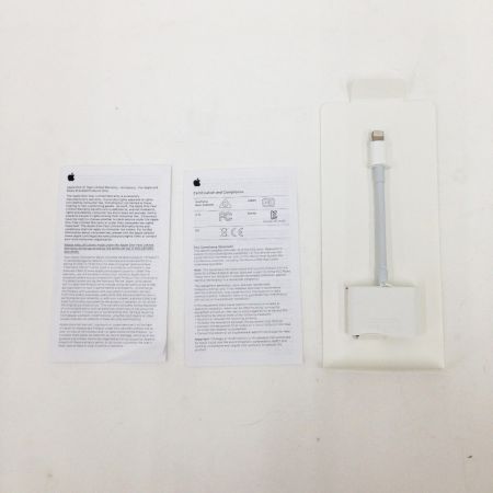  Apple アップル AVアダプタ Lightning Digital ライトニング  MD826AN/A