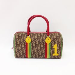 〇〇 Christian Dior クリスチャンディオール ラスタ トロッター バッグ ハンドバッグ ミニボストン ブラウン Bランク