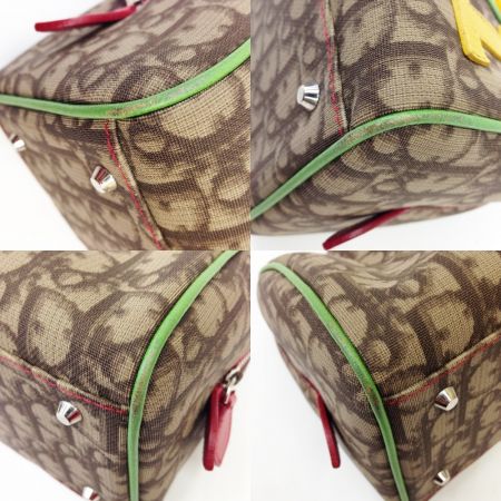  Christian Dior クリスチャンディオール ラスタ トロッター バッグ ハンドバッグ ミニボストン ブラウン