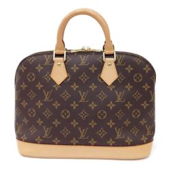 〇〇 LOUIS VUITTON ルイヴィトン モノグラム アルマ ハンドバッグ M51130 ブラウン Aランク