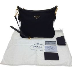 〇〇 PRADA プラダ ショルダーバッグ BT0706 ブラック Aランク