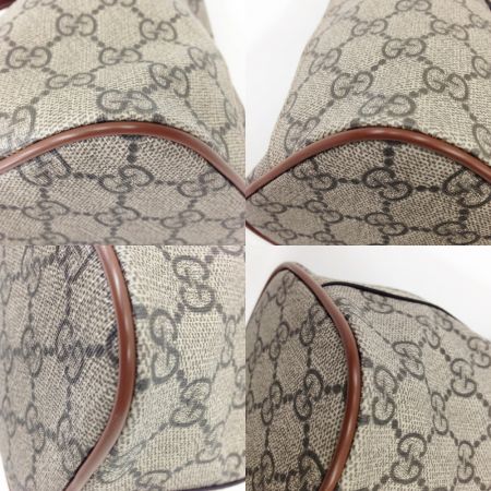  GUCCI グッチ GGスプリーム トートバッグ 2WAY ショルダーバッグ ハンドバッグ 473887 ベージュ x ブラウン