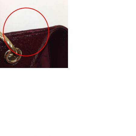  GUCCI グッチ GGキャンバス トートバッグ　 ベージュ x ワインレッド 現状渡し