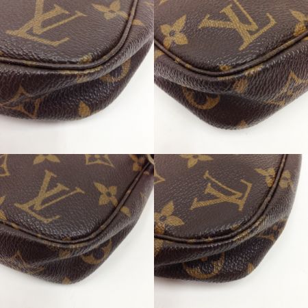  LOUIS VUITTON ルイヴィトン モノグラム ポシェット アクセソワール アクセサリー ポーチ M51980 ブラウン 現状渡し