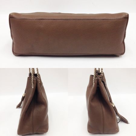  GUCCI グッチ ソーホーインターロッキングG チェーンショルダー 308982 ブラウン 現状渡し