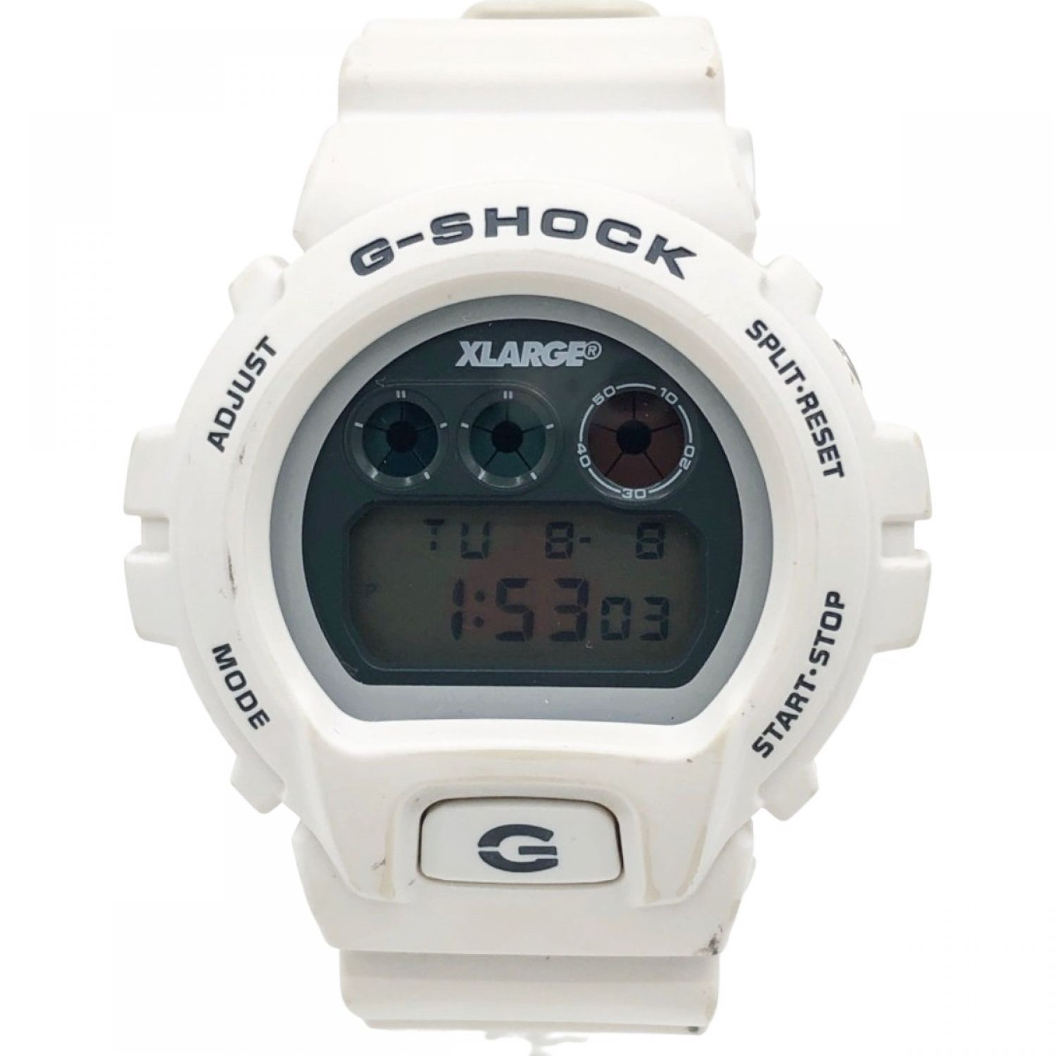 中古】 CASIO カシオ 腕時計 G-SHOCK X-LARGE DW-6900FS ホワイト C