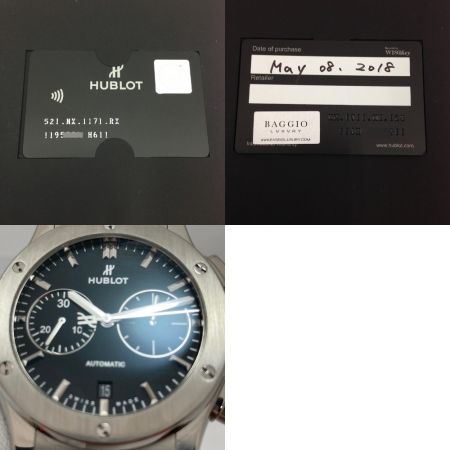  HUBLOT ウブロ クラシック フュージョン クロノグラフ チタニウム 521.NX.1171.LR メンズ 腕時計