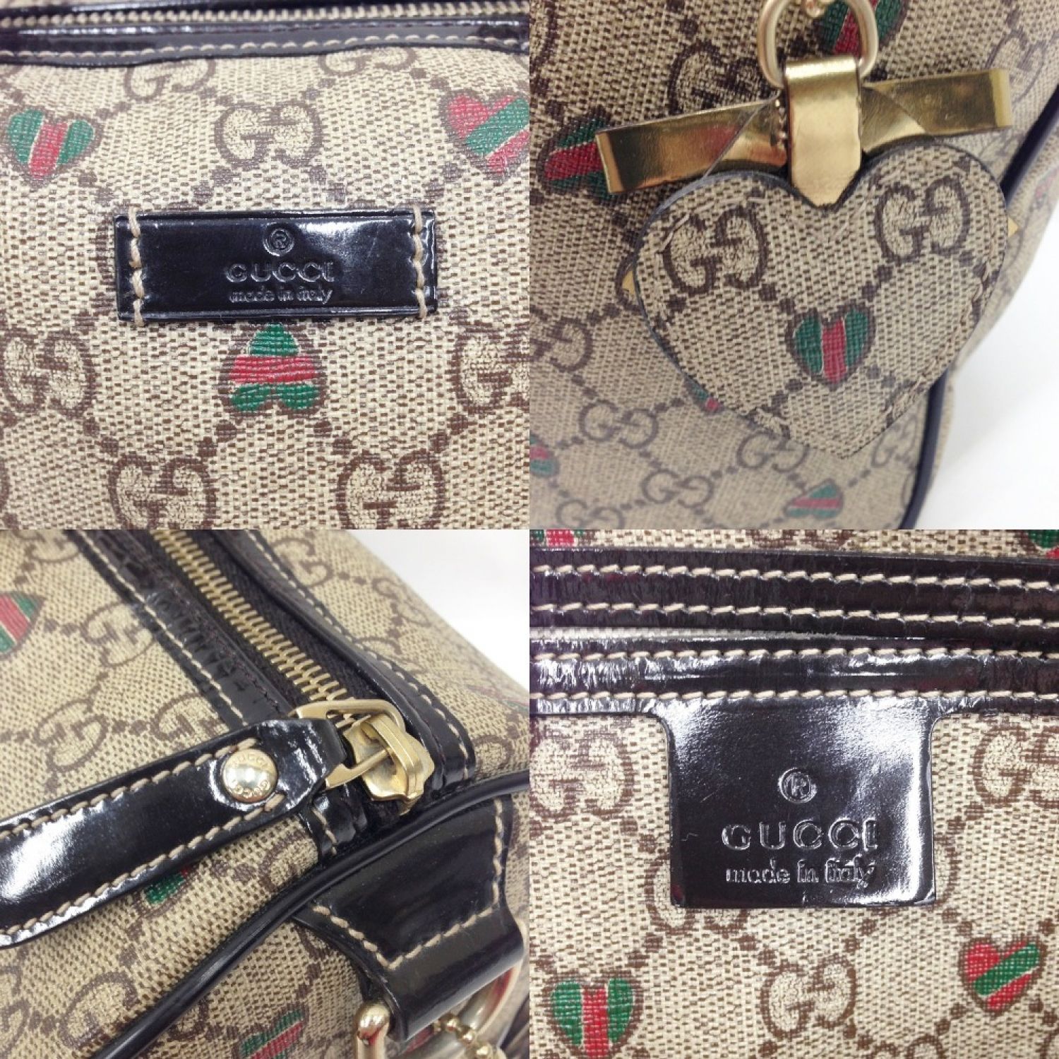 スーパーセール GUCCI ハートプリント ボストンバック www.m